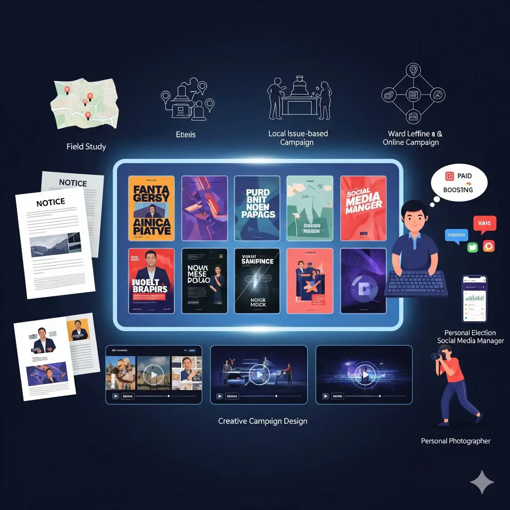 Ground with digital campaign